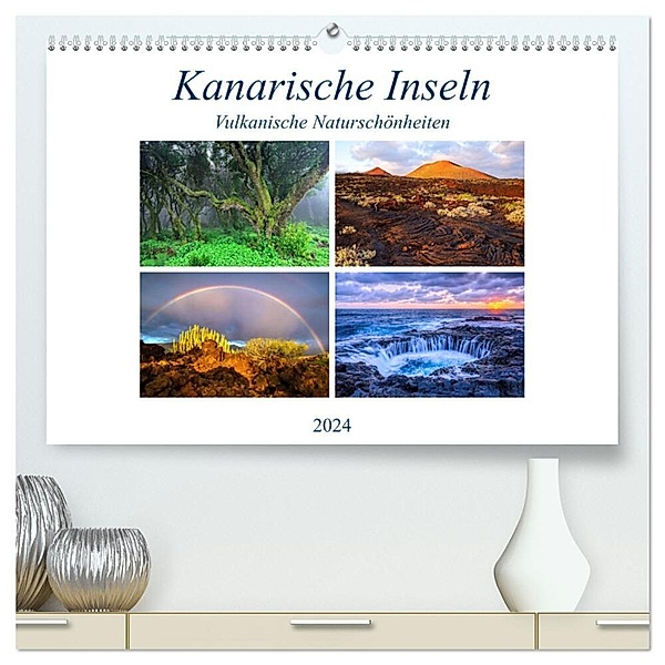 Kanarische Inseln - Vulkanische Naturschönheiten (hochwertiger Premium Wandkalender 2024 DIN A2 quer), Kunstdruck in Hochglanz, Sandra Schänzer