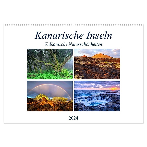 Kanarische Inseln - Vulkanische Naturschönheiten (Wandkalender 2024 DIN A2 quer), CALVENDO Monatskalender, Sandra Schänzer