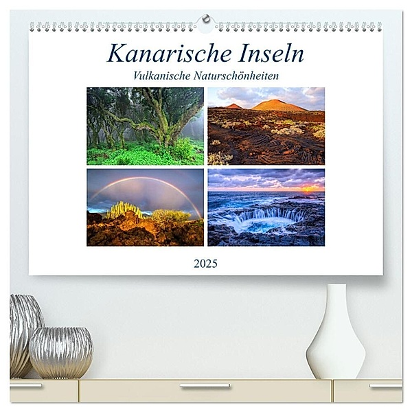 Kanarische Inseln - Vulkanische Naturschönheiten (hochwertiger Premium Wandkalender 2025 DIN A2 quer), Kunstdruck in Hochglanz, Calvendo, Sandra Schänzer