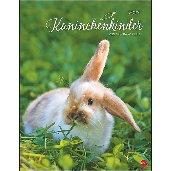Kaninchenkinder Posterkalender 2023 von Monika Wegler. Ein bezaubernder Tierkalender mit süßen Fotos. Dekorativer Kalend, Monika Wegler