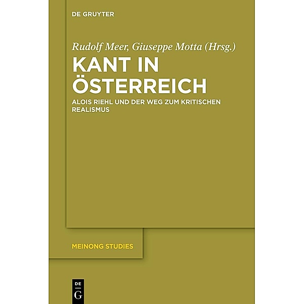 Kant in Österreich / Meinong Studies / Meinong Studien