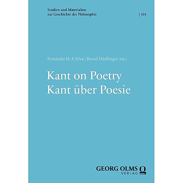 Kant on Poetry | Kant über Poesie / Studien und Materialien zur Geschichte der Philosophie Bd.101