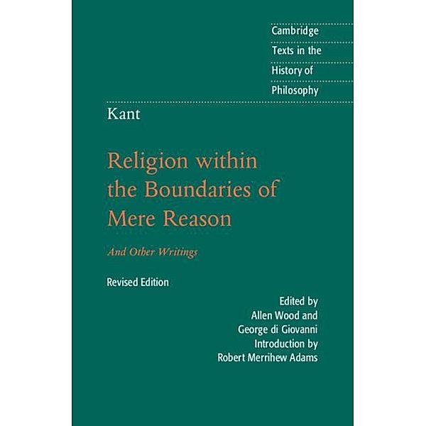 Kant: Religion within the Boundaries of Mere Reason, Immanuel Kant
