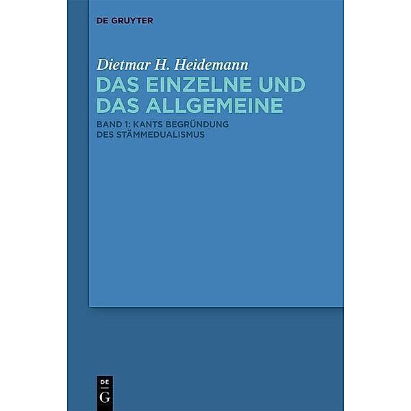 Kants Begründung des Stämmedualismus, Dietmar H. Heidemann