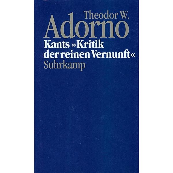 Kants 'Kritik der reinen Vernunft' (1959), Theodor W. Adorno