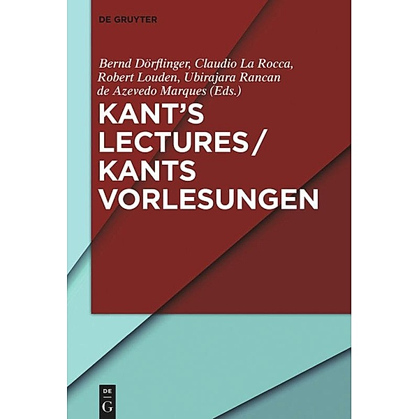 Kant's Lectures / Kants Vorlesungen