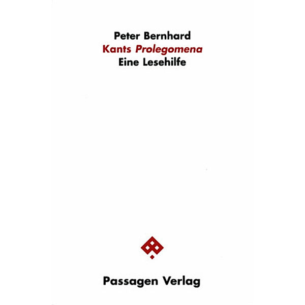 Kants Prolegomena, Peter Bernhard