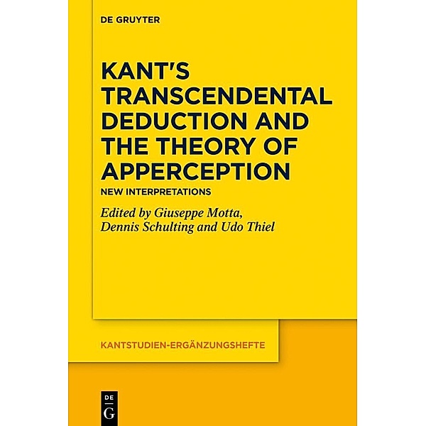 Kant's Transcendental Deduction and the Theory of Apperception