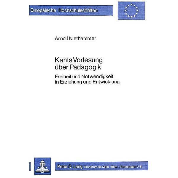 Kants Vorlesung über Pädagogik, Arnolf Niethammer