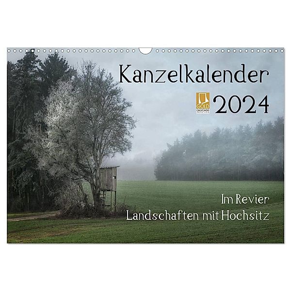 Kanzelkalender 2024 (Wandkalender 2024 DIN A3 quer), CALVENDO Monatskalender, Hans Zitzler