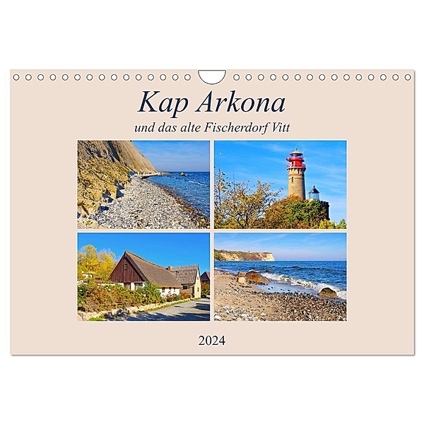 Kap Arkona und das alte Fischerdorf Vitt (Wandkalender 2024 DIN A4 quer), CALVENDO Monatskalender, LianeM