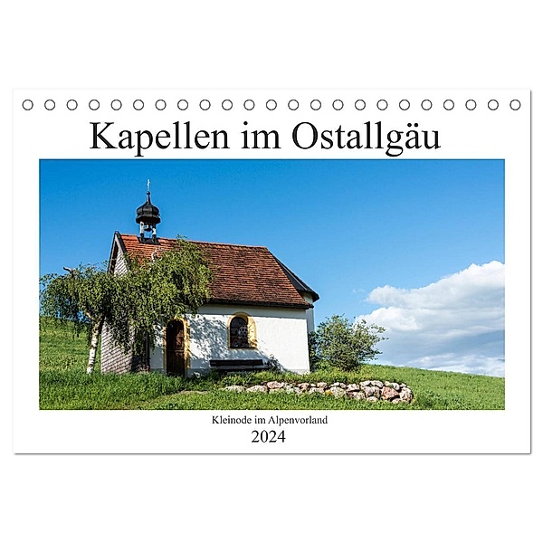 Kapellen im Ostallgäu (Tischkalender 2024 DIN A5 quer), CALVENDO Monatskalender, Foto-FukS