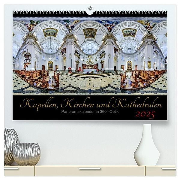 Kapellen, Kirchen und Kathedralen 2025 (hochwertiger Premium Wandkalender 2025 DIN A2 quer), Kunstdruck in Hochglanz, Calvendo, Ernst Christen