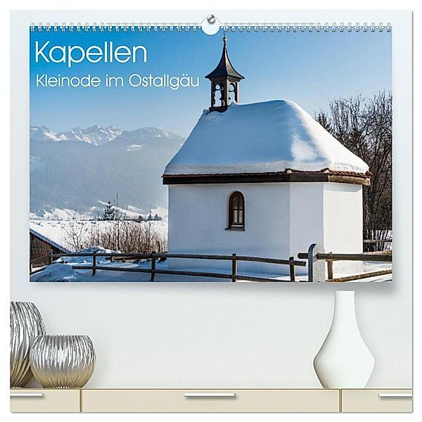 Kapellen - Kleinode im Ostallgäu mit Planerfunktion (hochwertiger Premium Wandkalender 2024 DIN A2 quer), Kunstdruck in Hochglanz, Foto-FukS, Ursula Fleiß und Karsten Schütt