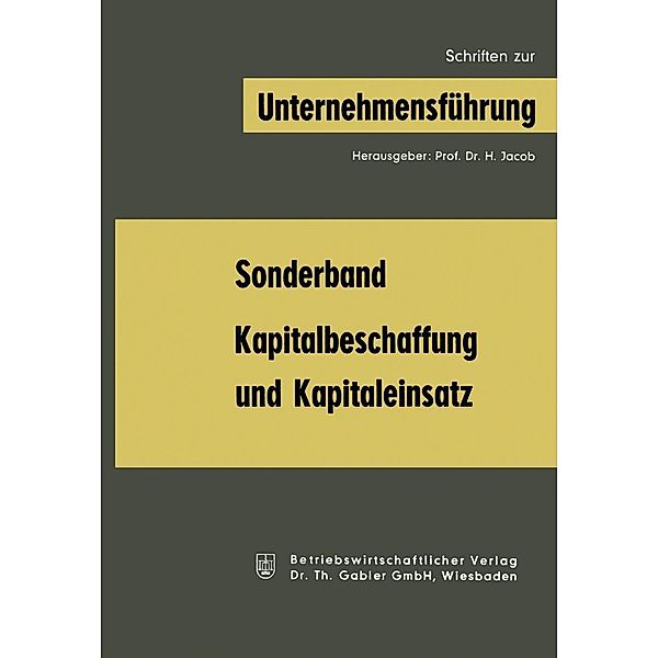 Kapitalbeschaffung und Kapitaleinsatz, Joel Dean