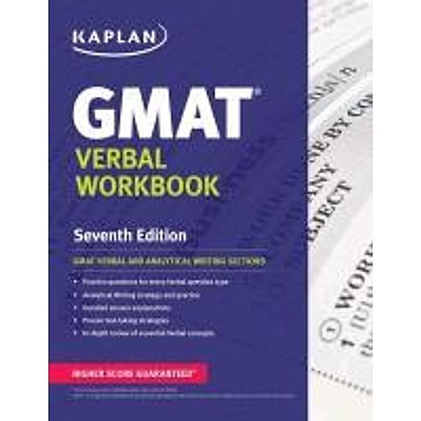 Kaplan: Kaplan GMAT Verbal Workbook, Kaplan