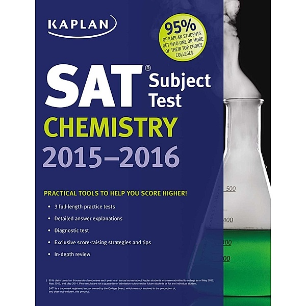 Kaplan SAT Subject Test Chemistry 2015-2016, Kaplan Test Prep