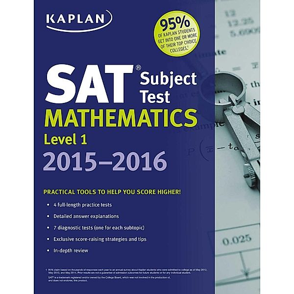 Kaplan SAT Subject Test Mathematics Level 1 2015-2016, Kaplan Test Prep