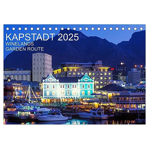 Kapstadt, Winelands und Garden Route (Tischkalender 2025 DIN A5 quer), CALVENDO Monatskalender, Calvendo, Werner Dieterich