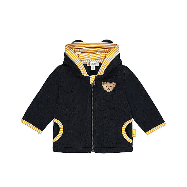 Steiff Kapuzen-Fleecejacke LETS PLAY! BABY in navy