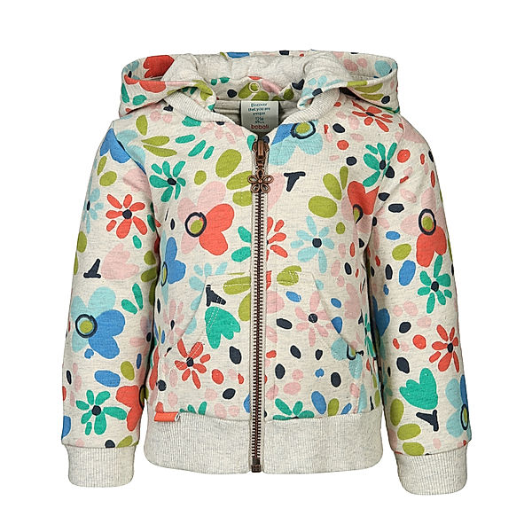 Boboli Kapuzen-Jacke FLORES AOP in rosa