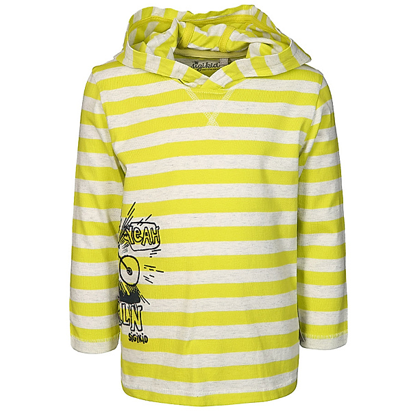Sigikid Kapuzen-Pullover MINI – SPORTY DINO in gelb/grau