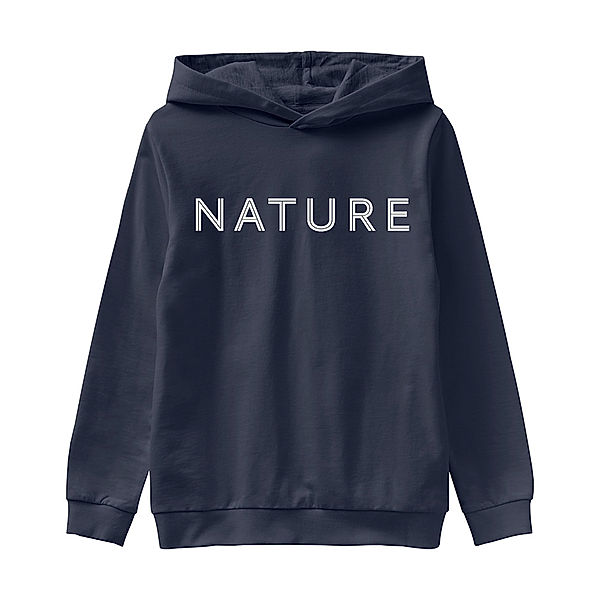 name it Kapuzen-Pullover NKMVUGO – NATURE in dunkelblau