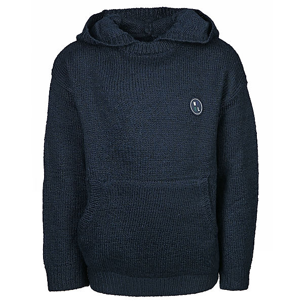 Mayoral Kapuzen-Strickpullover SOLID in dark navy