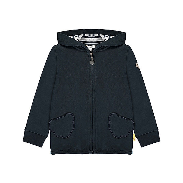 Steiff Kapuzen-Sweatjacke AHOI in navy