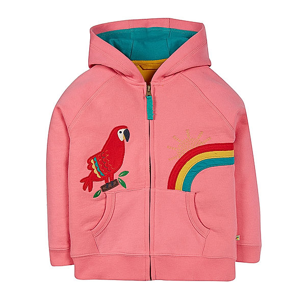 frugi Kapuzen-Sweatjacke DOROTHY HOODY – PARROT in pink