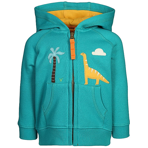 frugi Kapuzen-Sweatjacke HAYLE - DINO in blau