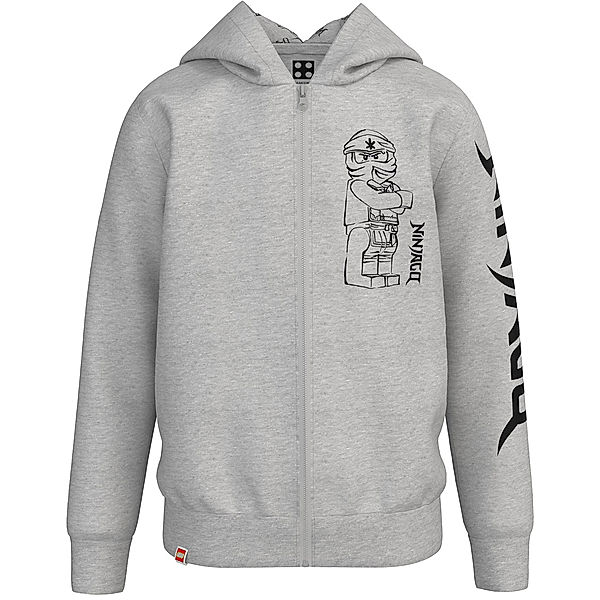 LEGO® Wear Kapuzen-Sweatjacke M12010655 in grey melange