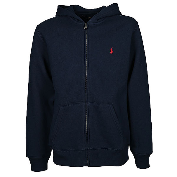 Polo Ralph Lauren Kapuzen-Sweatjacke MINI LOGO in navy/rot