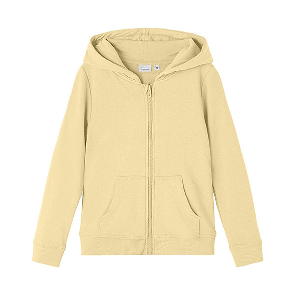 name it Kapuzen-Sweatjacke NKFNASWEAT in double cream