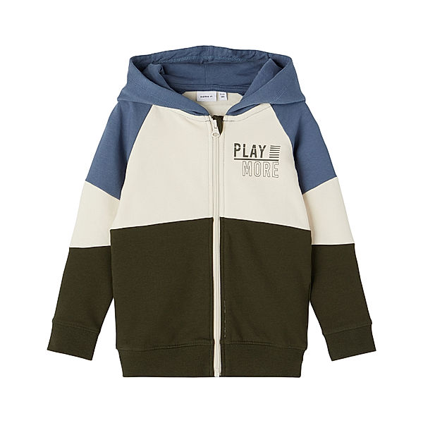 name it Kapuzen-Sweatjacke NMMOBENG in rosin