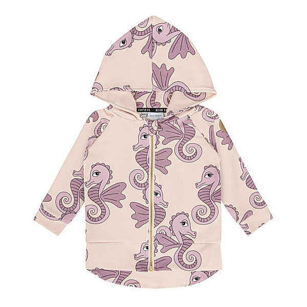 DEAR SOPHIE Kapuzen-Sweatjacke SEAHORSE in beige