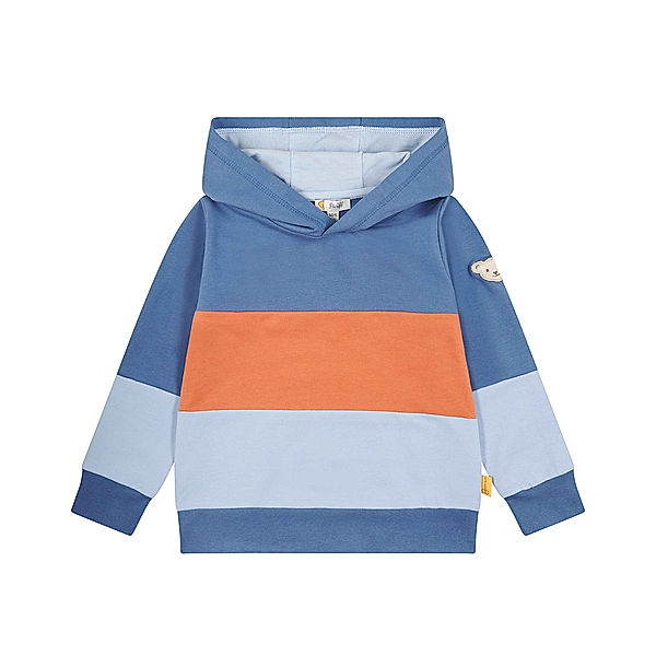 Steiff Kapuzen-Sweatshirt BLOCKS in bijou blue