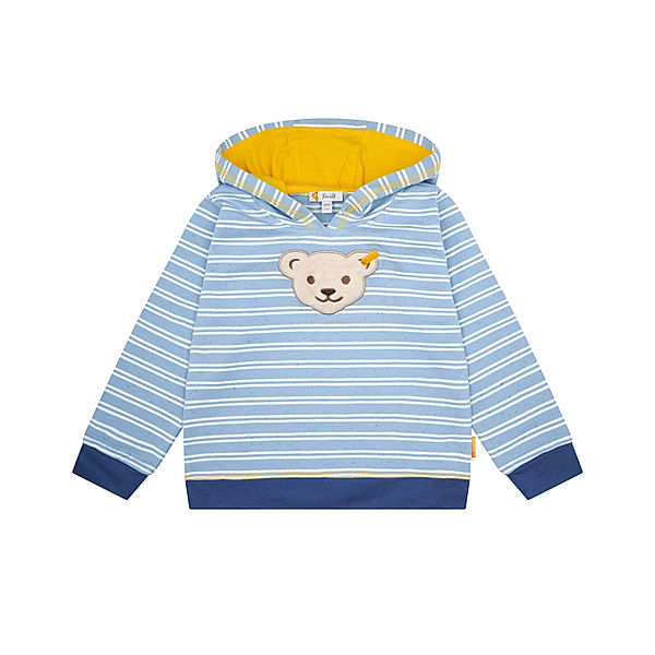 Steiff Kapuzen-Sweatshirt CURT gestreift in chambray blue