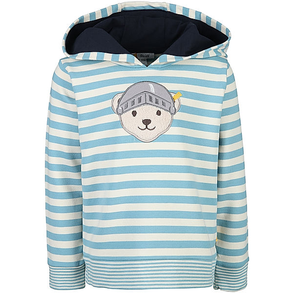 Steiff Kapuzen-Sweatshirt DRAGON'S FIRE STRIPED in delphinium blue