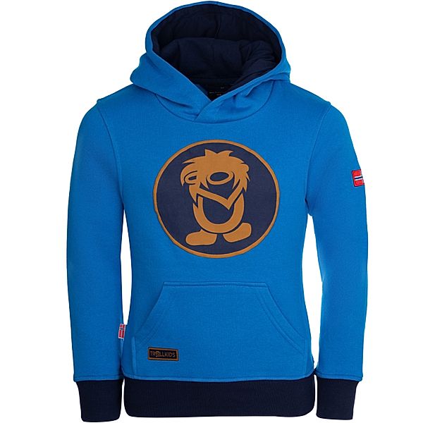 TROLLKIDS Kapuzen-Sweatshirt KIDS TROLL in azure blue/navy/bronze