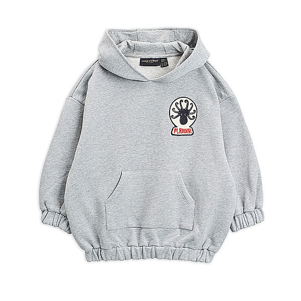 mini rodini Kapuzen-Sweatshirt OCTOPUS in grau melange