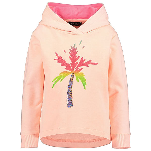 BLUE SEVEN Kapuzen-Sweatshirt PALME in orange