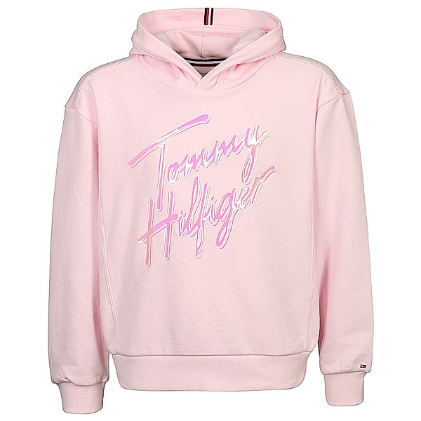 TOMMY HILFIGER Kapuzen-Sweatshirt SCRIPT PRINT in pink breeze