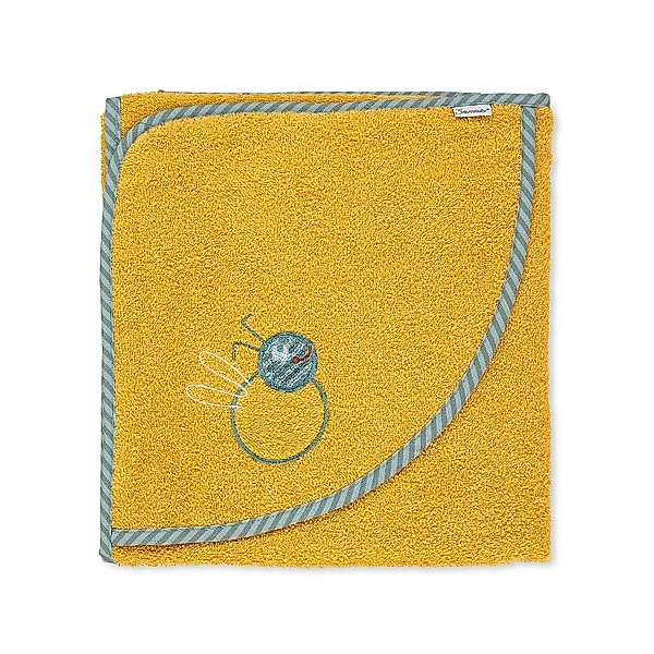 Sterntaler Kapuzenbadetuch BEN – HONIGBIENE (100x100) in gelb