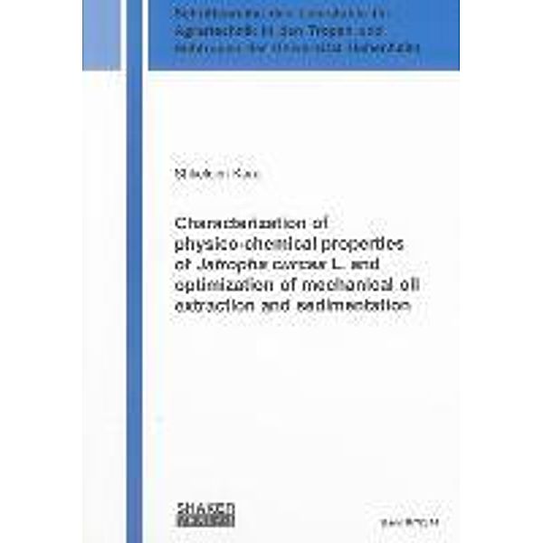 Karaj, S: Characterization of physico-chemical properties of, Shkelqim Karaj