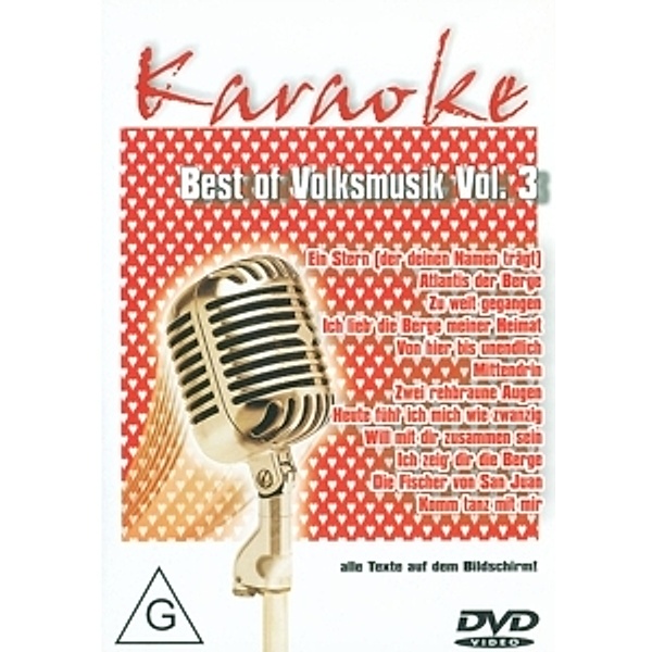 Karaoke: Best of Volksmusik Vol. 3, Karaoke