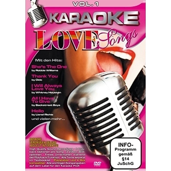 Karaoke-Love Songs Vol.1, Diverse Interpreten