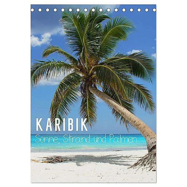 Karibik - Sonne, Strand und Palmen (Tischkalender 2024 DIN A5 hoch), CALVENDO Monatskalender, M.Polok