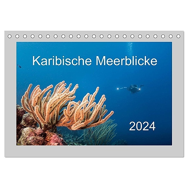 Karibische Meerblicke (Tischkalender 2024 DIN A5 quer), CALVENDO Monatskalender, Yvonne Kühnast