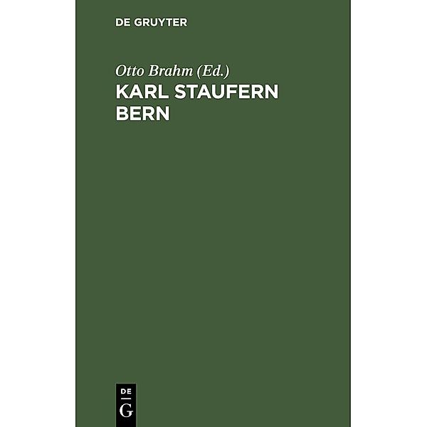 Karl Staufern Bern